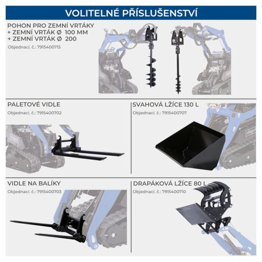 Scheppach MKL 730 hernyótalpas csúszókormányzású rakodógép