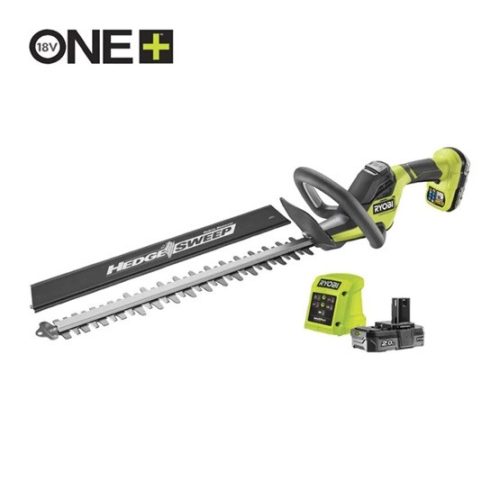 Ryobi 18V One Plus™ 50cm-es akkus sövényvágó, 1x 2,0Ah akkumulátor, töltő - RY18HT50A-120