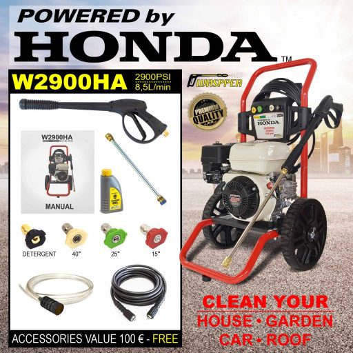 Waspper W2900HA benzines magasnyomású mosó 3,58 kW / 213 bar / 8,5 l/perc