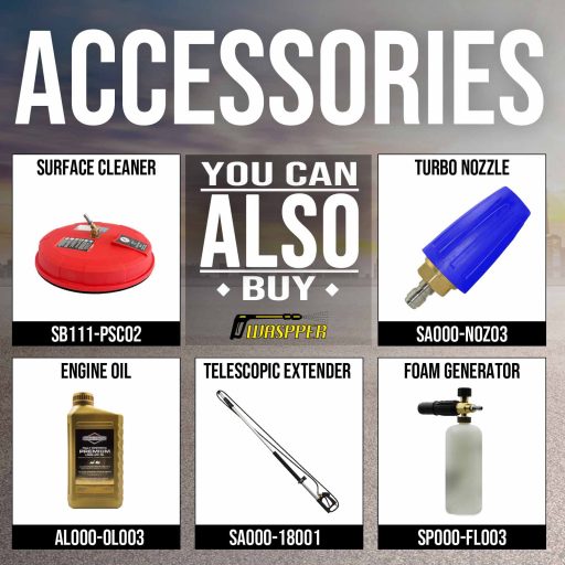 Gaspper GP3300HP ipari benzines magasnyomású mosó, Honda – 4,1 kW, 220 bar, 14 l/perc