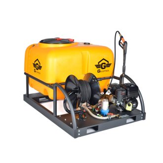   Gaspper GP500 ipari benzines magasnyomású mosó 500L tartállyal, Honda – 4,7 kW, 220 bar, 14 l/perc