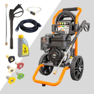   Gaspper GP3300XM ipari benzines magasnyomású mosó, Briggs & Stratton – 4,7 kW, 220 bar, 14 l/perc