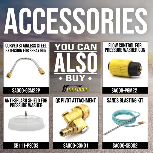 Waspper W3200VA benzines magasnyomású mosó 3,21 kW / 220 bar / 9 l/perc