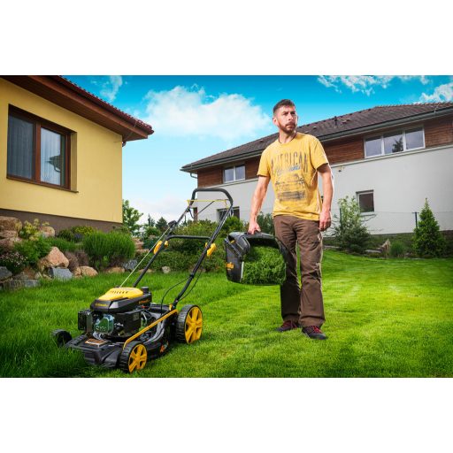 Riwall PRO RPM 5135 önjáró benzinmotoros multifunkciós fűnyíró 4 az 1-ben