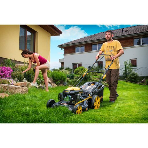 Riwall PRO RPM 5135 önjáró benzinmotoros multifunkciós fűnyíró 4 az 1-ben