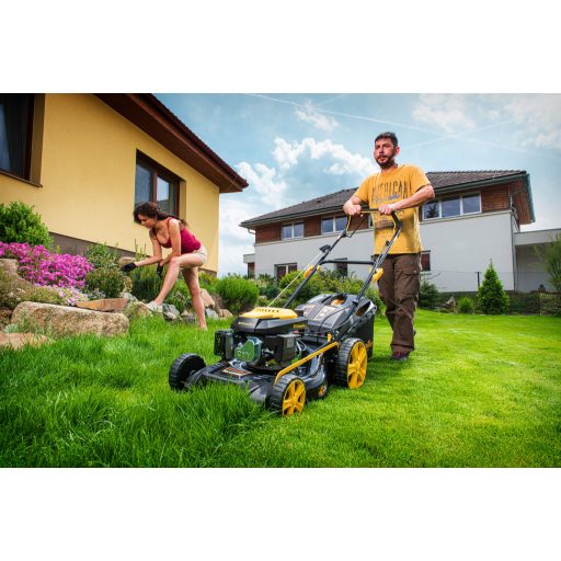 Riwall PRO RPM 5135 önjáró benzinmotoros multifunkciós fűnyíró 4 az 1-ben