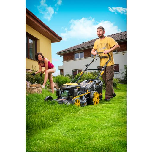 Riwall PRO RPM 5135 önjáró benzinmotoros multifunkciós fűnyíró 4 az 1-ben