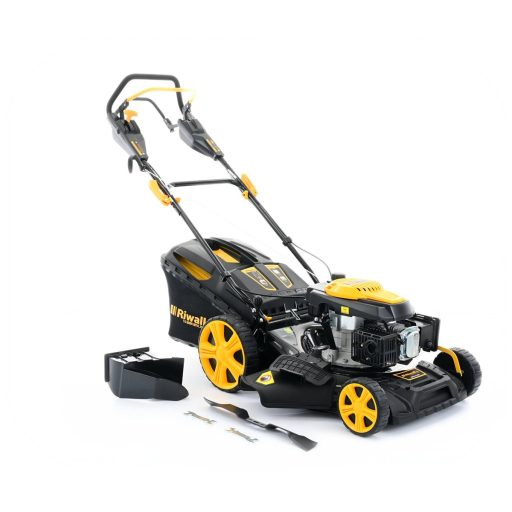 Riwall PRO RPM 5140 V önjáró benzinmotoros multifunkciós fűnyíró állítható sebességgel 4 az 1-ben