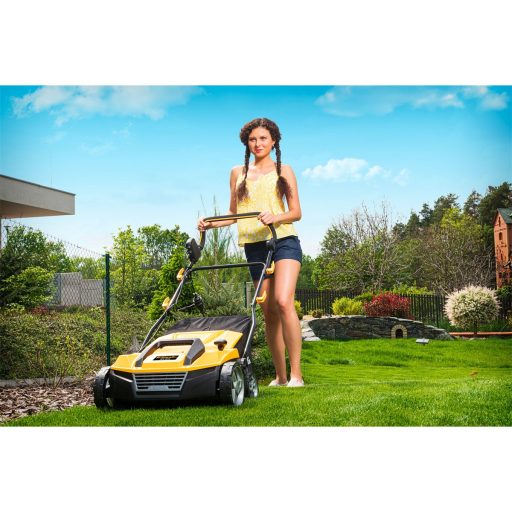 Riwall PRO REV 3816 elektromos combi gyeplazító/gyepszellőztető 3 az 1-ben