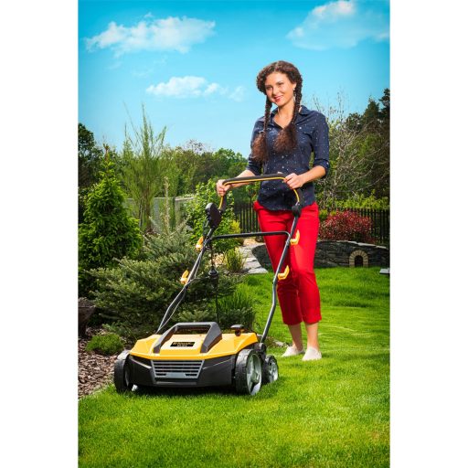 Riwall PRO REV 3816 elektromos combi gyeplazító/gyepszellőztető 3 az 1-ben