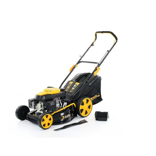 Riwall PRO RPM 4735 P nem önjáró benzinmotoros multifunkciós fűnyíró 3 az 1-ben