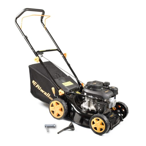 Riwall PRO RPM 4234 P nem önjáró benzinmotoros multifunkciós fűnyíró 2 az 1-ben