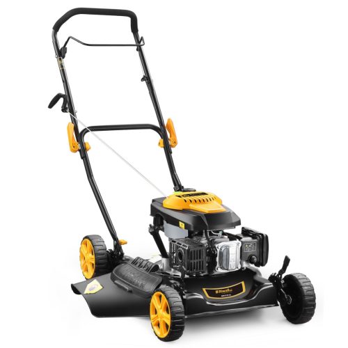 Riwall PRO RPM 5135 SD nem önjáró benzinmotoros fűnyíró 2 az 1-ben, mulcsozó és oldalkidobó funkcióval, 51 cm