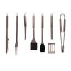 Riwall PRO RBBQ 7S SET 7-részes rozsdamentes acél grilleszköz készlet kofferben