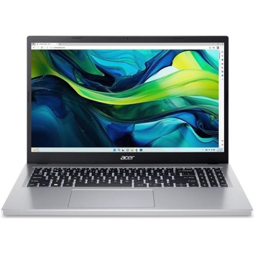 ACER Notebook - Aspire AG15-31P-37SC, 15.6" FHD, Intel Core i3-N305, 8GB, 512GB SSD, UMA, Win11 Home, ezüst