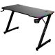 The G-Lab Gamer Asztal - K DESK ELECTRON EX (120x60cm, fém, pohártartó, fejhallgatótartó, fekete, RGB LED)