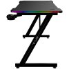 The G-Lab Gamer Asztal - K DESK ELECTRON EX (120x60cm, fém, pohártartó, fejhallgatótartó, fekete, RGB LED)
