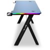 The G-Lab Gamer Asztal - K-DESK SULFUR (120x60cm, fém, pohártartó, fejhallgatótartó, fekete, RGB LED)