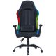The G-Lab Gamer szék - KS ELECTRON EX (fekete; állítható magasság; áll. kartámasz, RGB LED)
