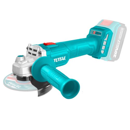 TOTAL Akkus sarokcsiszoló 115mm/ 20V/9000rpm/P20S (Nincs akkumulátor) (TAGLI20157)