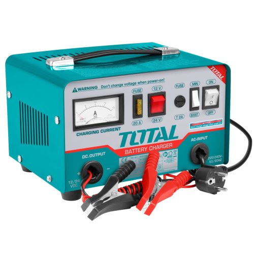 TOTAL Akkumulátor töltő 220V-240V/12V-24V (TBC1601)