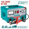 TOTAL Akkumulátor töltő 220V-240V/12V-24V (TBC1601)
