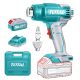 TOTAL Akkus hőlégfúvó 20V/P20S/ INDUSTRIAL (SET Akkumulátor 1x4Ah, Charger, Töltő, Koffer) (TBLI20025)