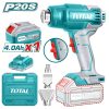 TOTAL Akkus hőlégfúvó 20V/P20S/ INDUSTRIAL (SET Akkumulátor 1x4Ah, Charger, Töltő, Koffer) (TBLI20025)