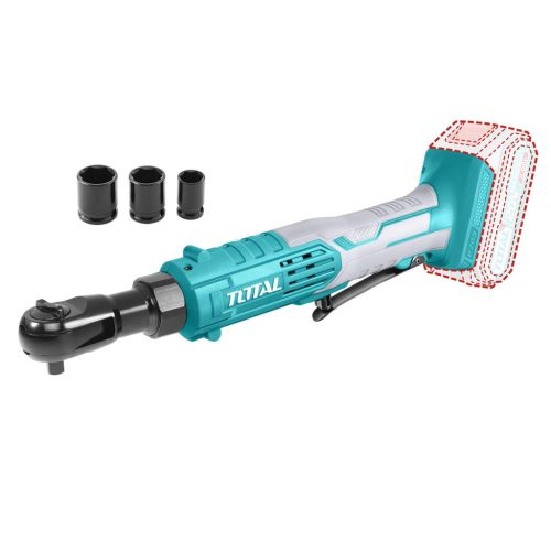 TOTAL Akkus racsnis csavarkulcs 65nm/250rpm/P20S (Nincs akkumulátor) (TDRLI2060151)