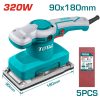 TOTAL Vibrációs csiszoló 320W, 14000rpm / INDUSTRIAL (TF1301826)