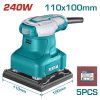 TOTAL Vibrációs csiszoló 240W, 14000rpm / INDUSTRIAL (TF2231106)