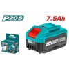 TOTAL Lítium-ion akkumulátor 7,5Ah, 20V/P20S / INDUSTRIAL (TFBLI2075)