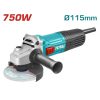 TOTAL Szögcsiszoló 750W, 11000rpm/115mm / INDUSTRIAL (TG10711556E)