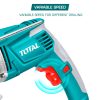 TOTAL Vezetékes ütvefúró 1010W, 2800rpm/13mm/44800 bpm/ INDUSTRIAL (TG111136)