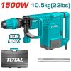 TOTAL Elektromos Bontókalapács 1500W, SDS Max/1900bpm/25J/ INDUSTRIAL (TH215002)