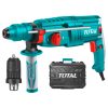 TOTAL Fúró-vésőkalapács 800W kiegészítő tartozékkal SDS Plus/4000bpm/14mm/2,5J (TH308268-2)