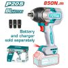 TOTAL Li-ion akkus ütvecsavarozó 850 Nm/1/2″, INDUSTRIAL (Nincs akkumulátor) (TIWLI20851)
