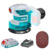 TOTAL Akkus excentercsiszoló 20V/10000rpm/P20S / (SET Akkumulátor 1x2Ah, Töltő) (TROSLI20011)