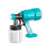 TOTAL Akkus festékszóró pisztoly 120Din-s/800ml/min /P20S (SET Akkumulátor 1x2Ah, Charger, Töltő) (TSGLI20406)