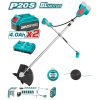 TOTAL Akkus szegélynyíró és bozótvágó 330mm/20V/2.0Ah-7.5Ah/P20S /INDUSTRIAL (SET Akkumulátor 2x4Ah, Charger, Töltő) (TSTLI202521)