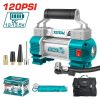 TOTAL Autós kompresszor 8 bar, 45 l/min légáramlással/ INDUSTRIAL (TTAC2506)