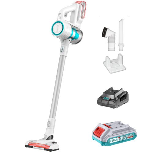 TOTAL Akkus porszívó 20V/2.0Ah-7.5Ah/P20S (SET Akkumulátor 1x2Ah, Charger, Töltő) (TVLI2006)